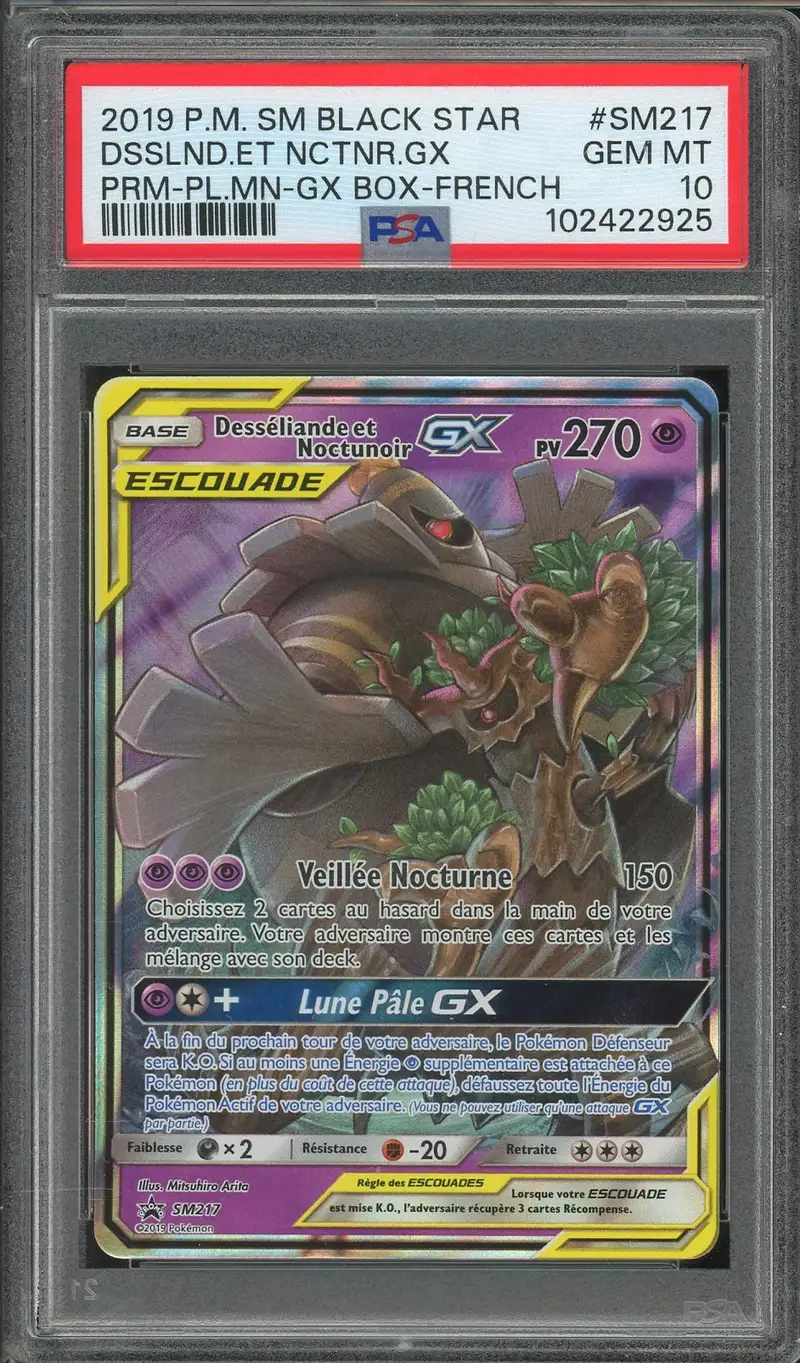 PSA 10 Désséliande et Noctunoir Gx