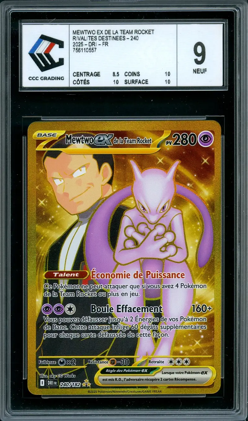 CCC 9 Mewtwo ex de la Team Rocket Gold