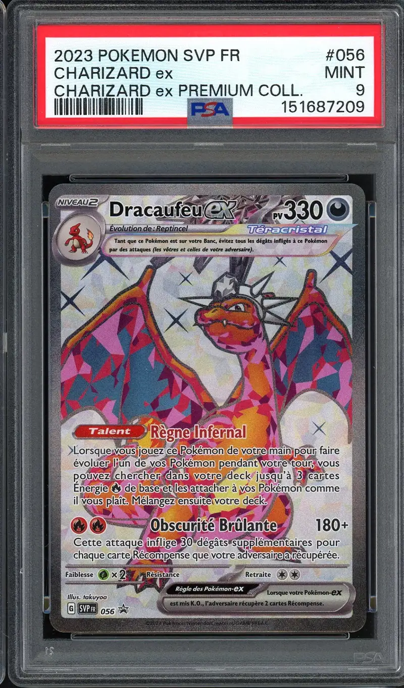 PSA 9 Dracaufeu Ex