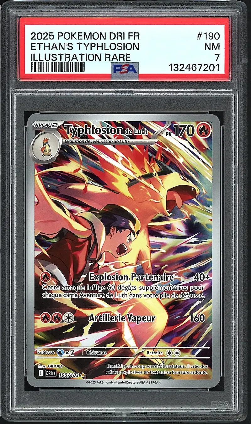PSA 7 Typhlosion de Luth