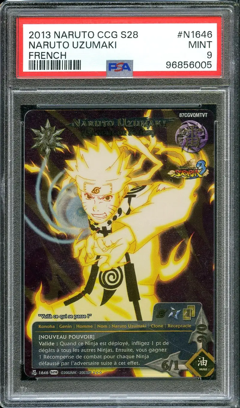 PSA 9 Naruto Uzumaki