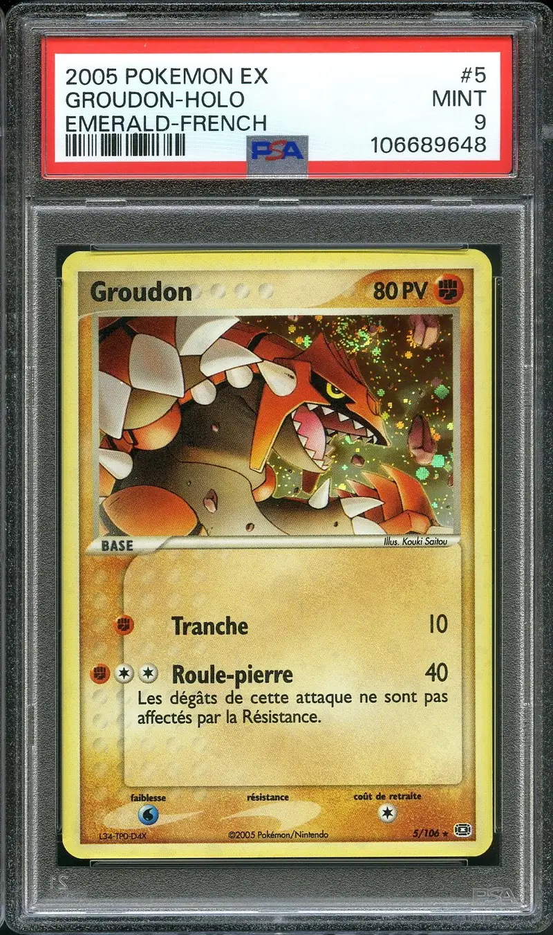 PSA 9 Groudon Holo
