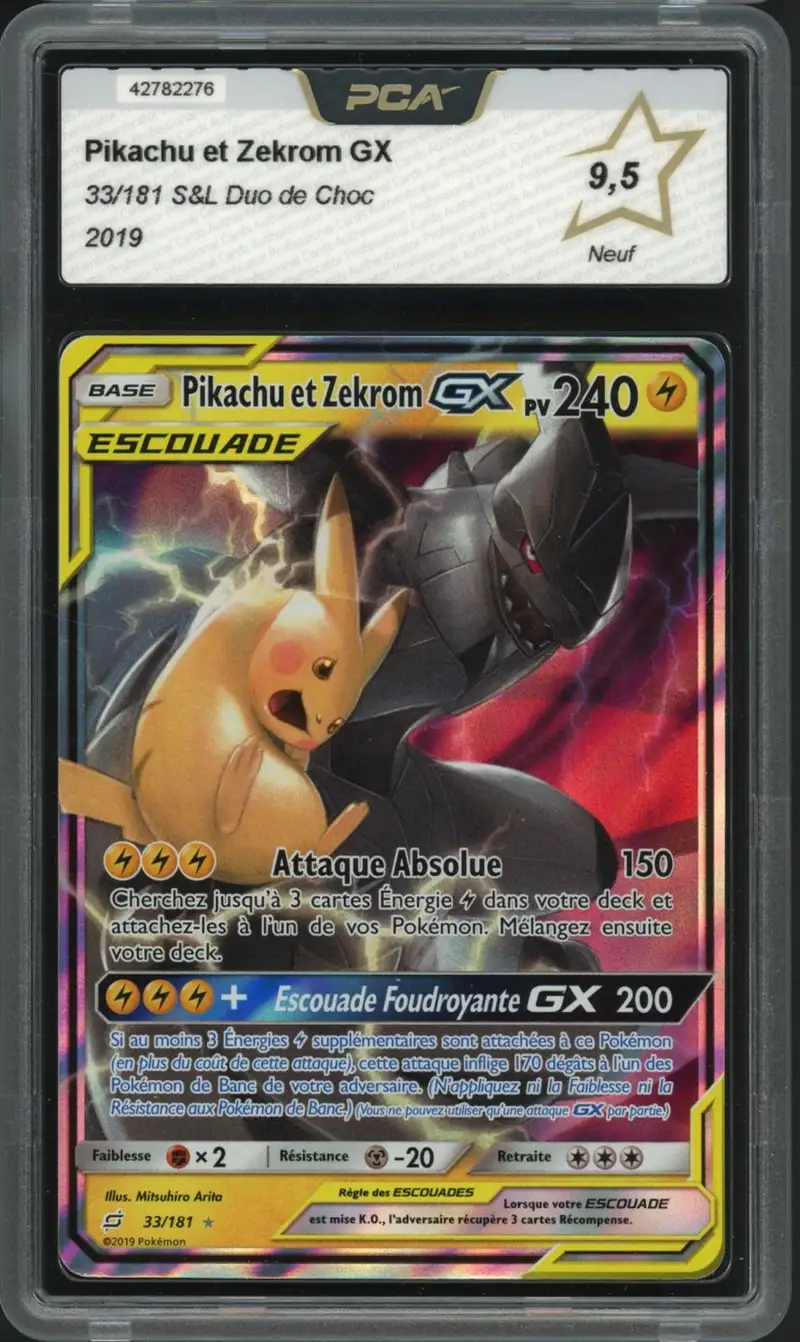 PCA 9.5 Pikachu et Zekrom Gx