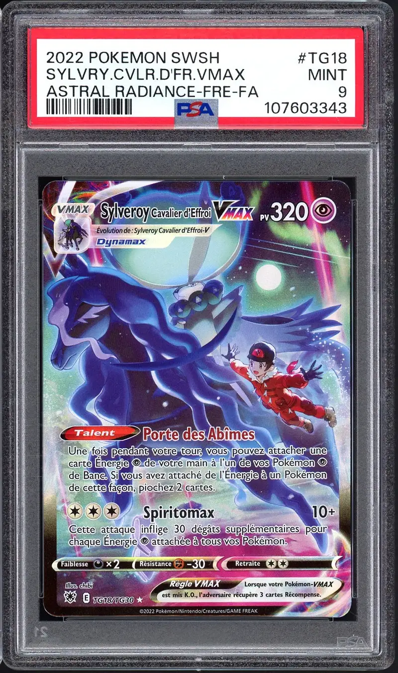 PSA 9 Sylveroy Cavalier d'Effroi VMax