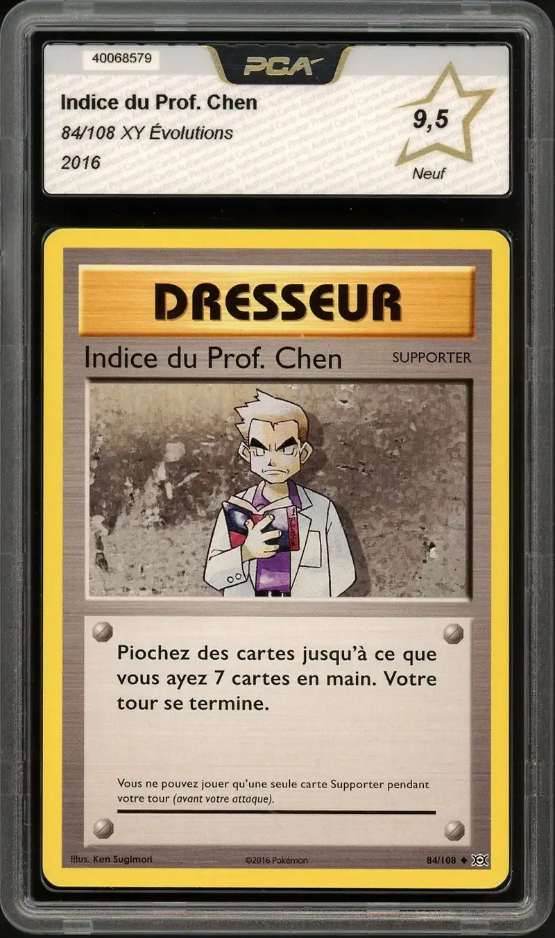 PCA 9.5 Indice du Prof. Chen
