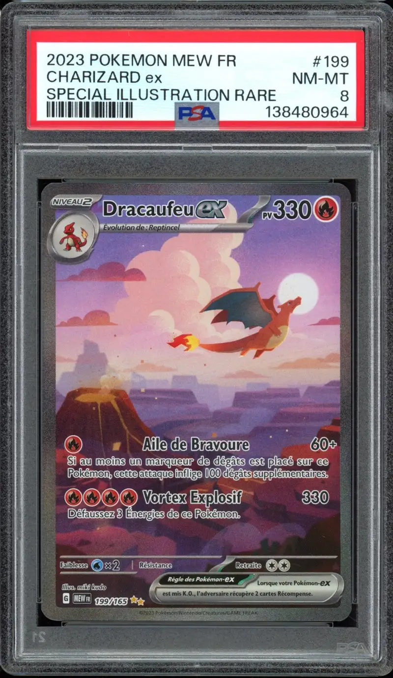 PSA 8 Dracaufeu Ex