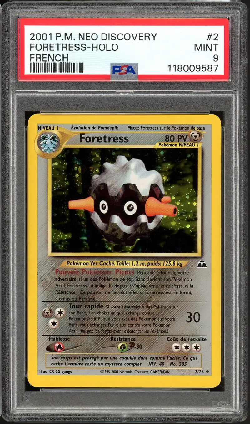PSA 9 Foretress Holo