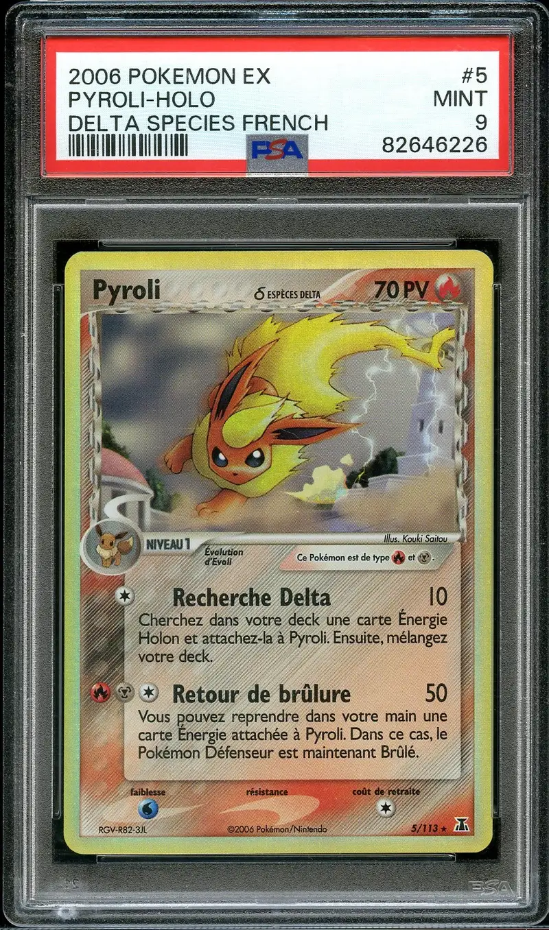 PSA 9 Pyroli δ Espèces Holo