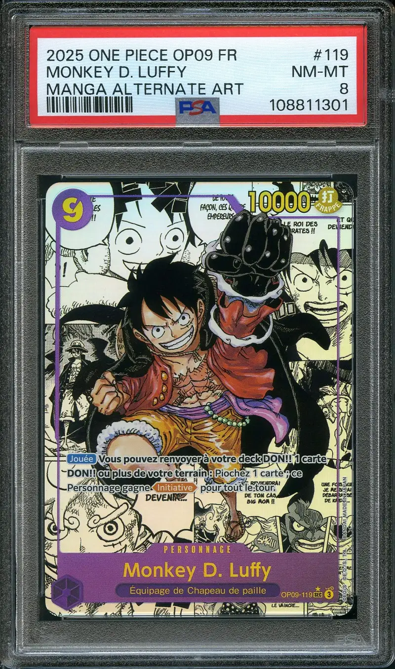 PSA 8 Monkey D. Luffy Manga