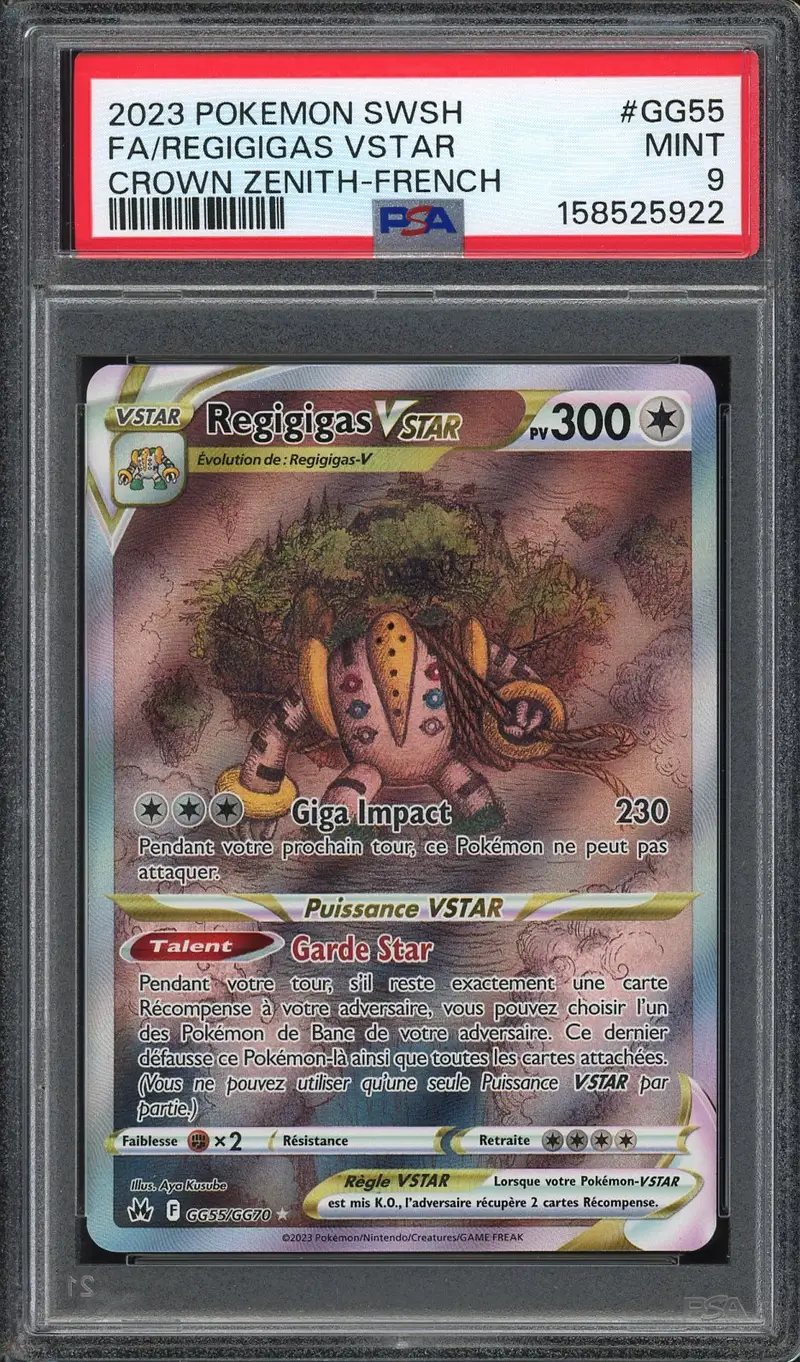 PSA 9 Regigigas VStar