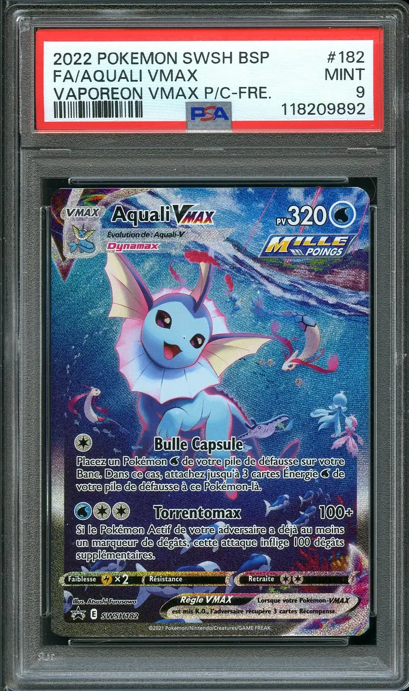 PSA 9 Aquali VMax