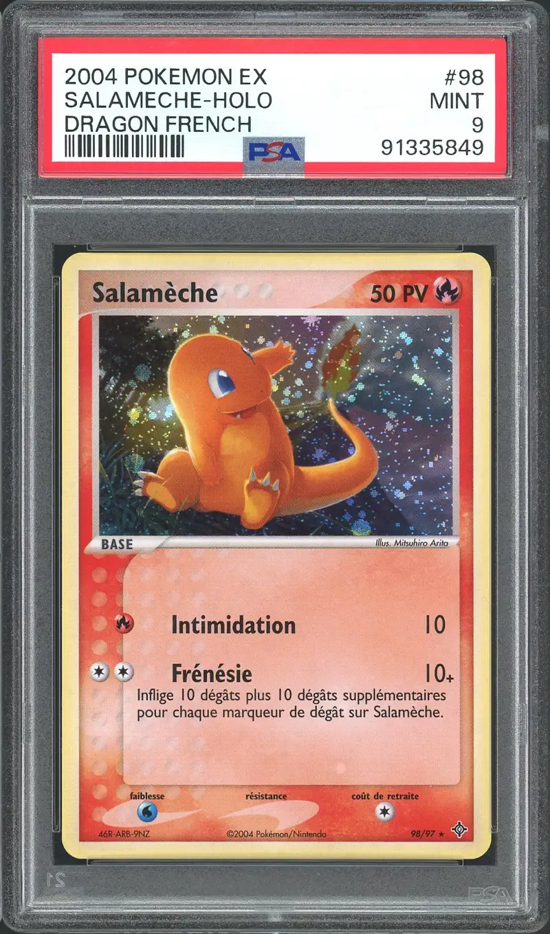 PSA 9 Salamèche Holo