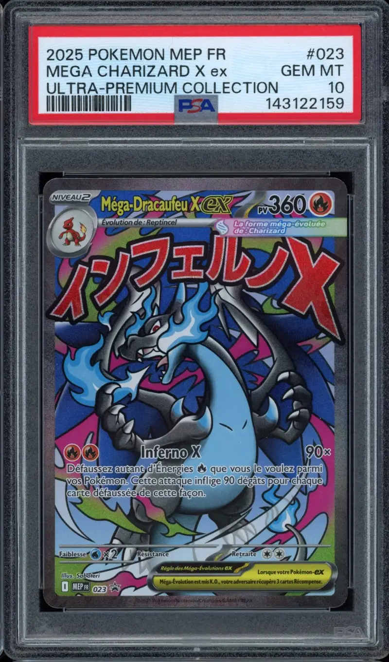 PSA 10 Méga-Dracaufeu X Ex