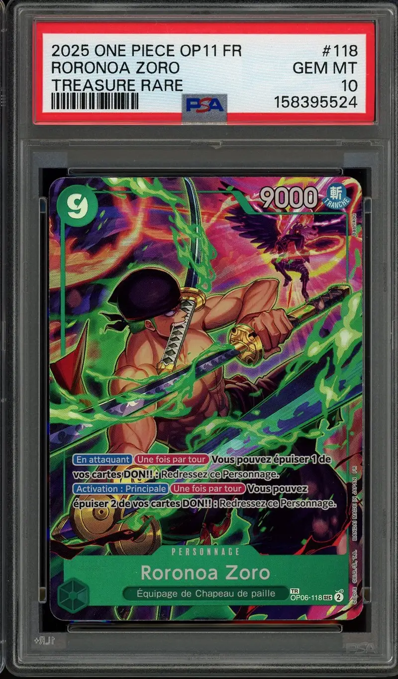 PSA 10 Roronoa Zoro