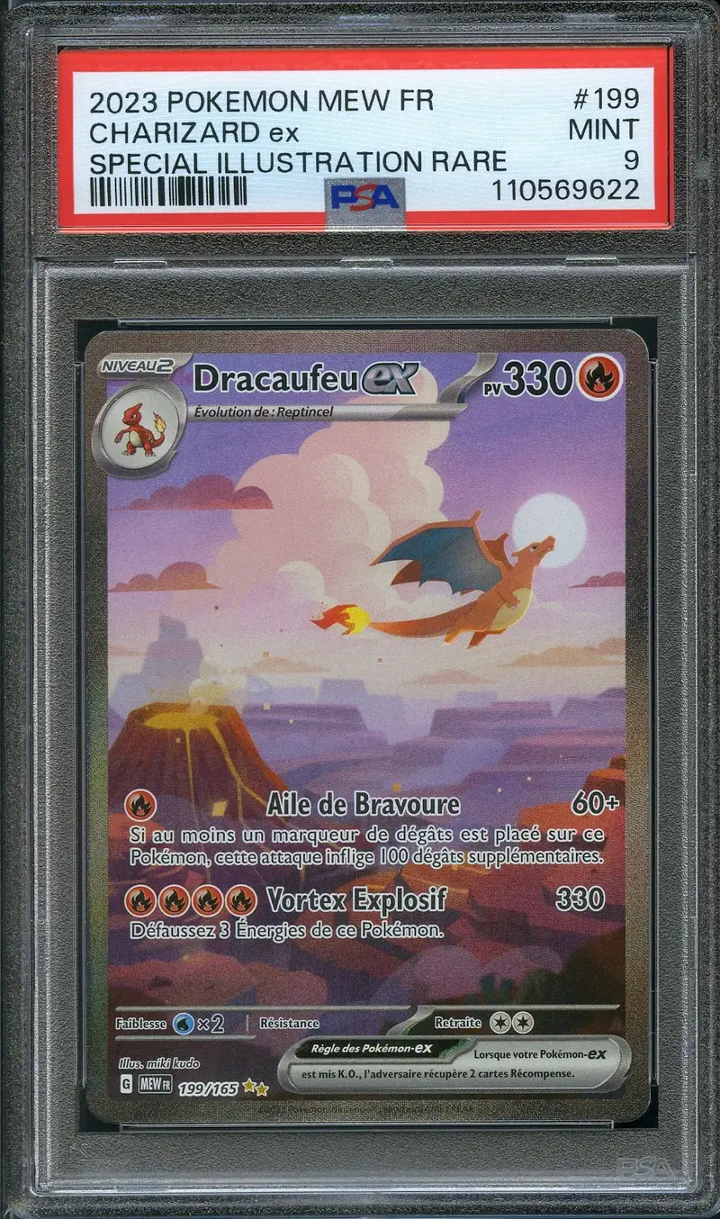 PSA 9 Dracaufeu Ex