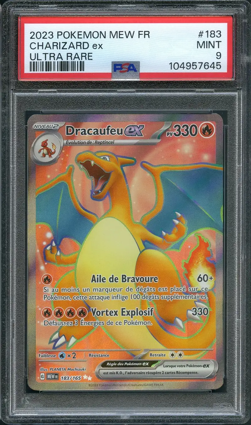 PSA 9 Dracaufeu Ex
