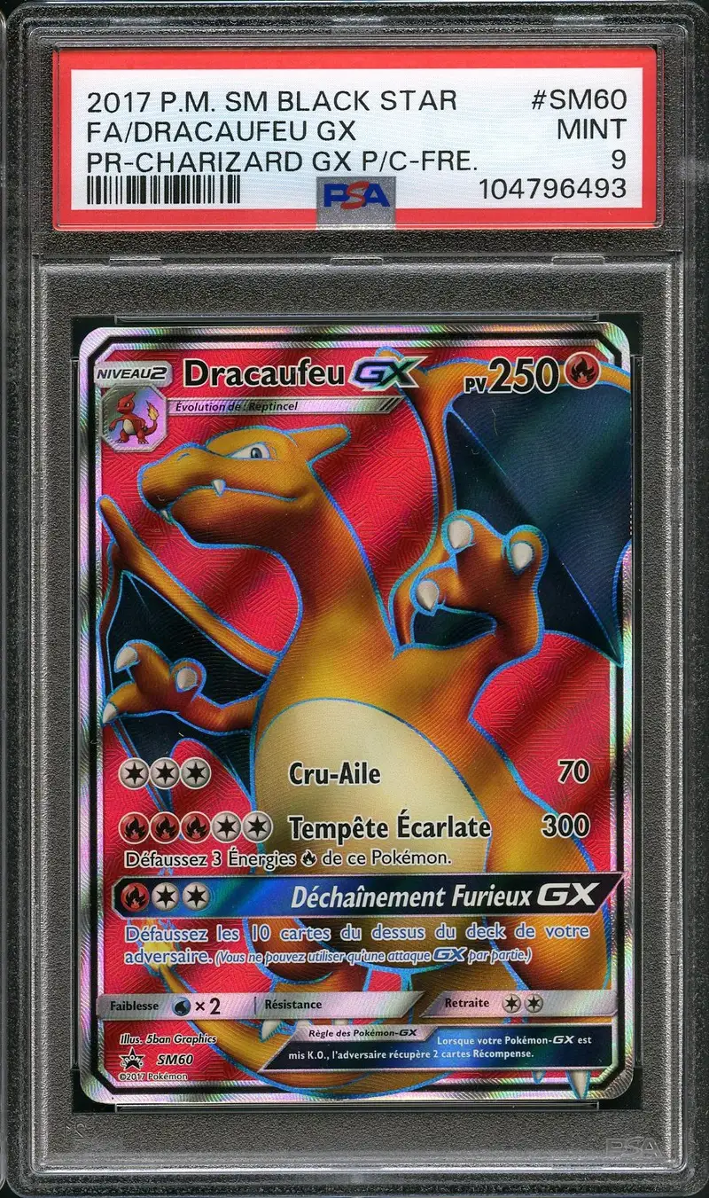 PSA 9 Dracaufeu Gx