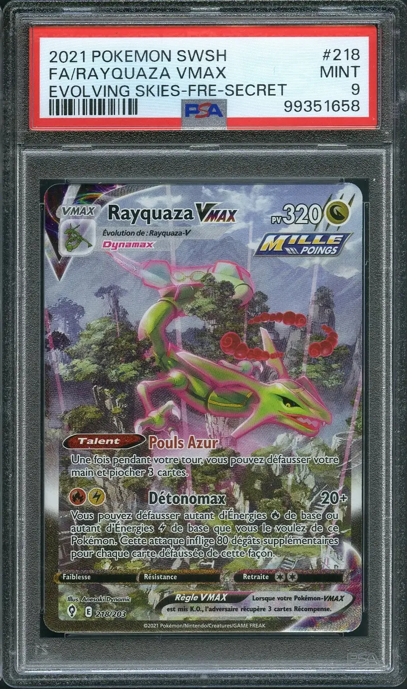 PSA 9 Rayquaza VMax
