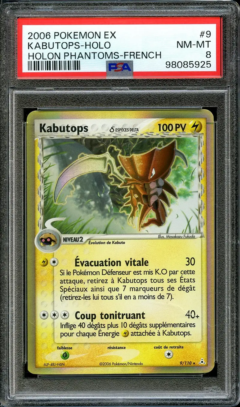 PSA 8 Kabutops Holo