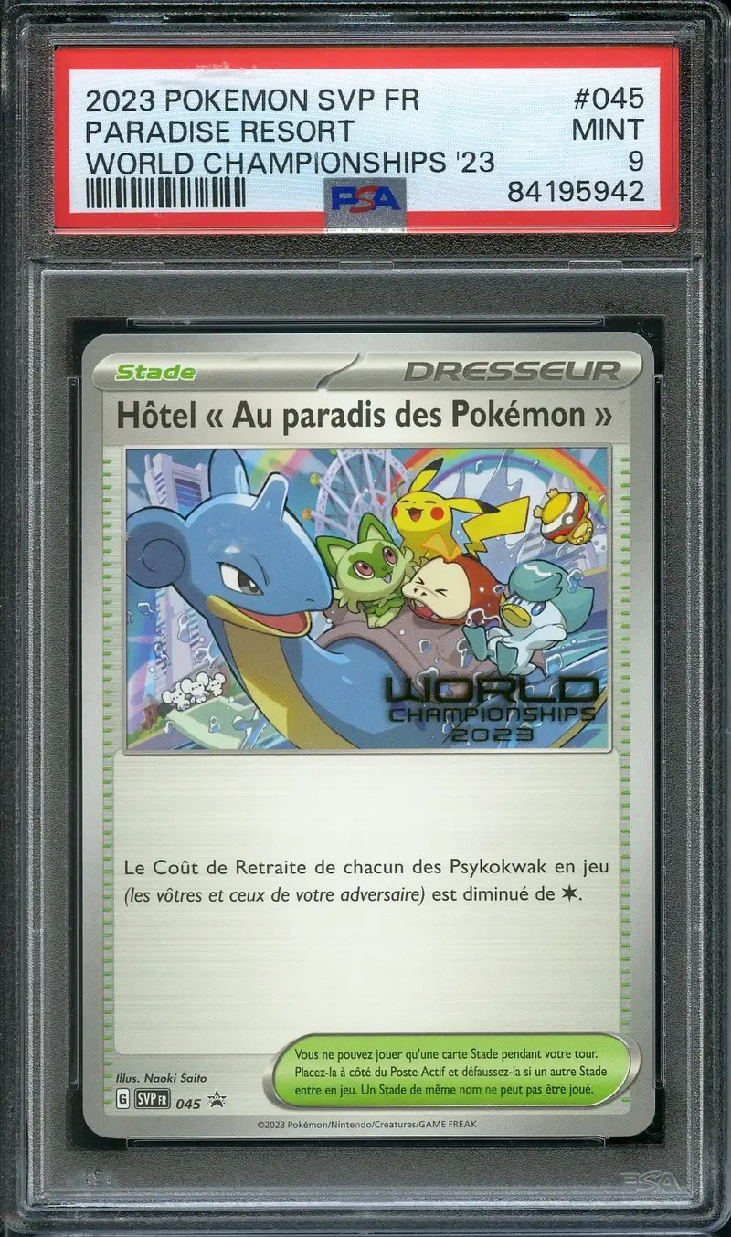 PSA 9 Hôtel « Au Paradis Des Pokémon »