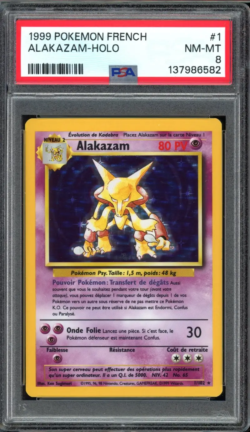 PSA 8 Alakazam Holo