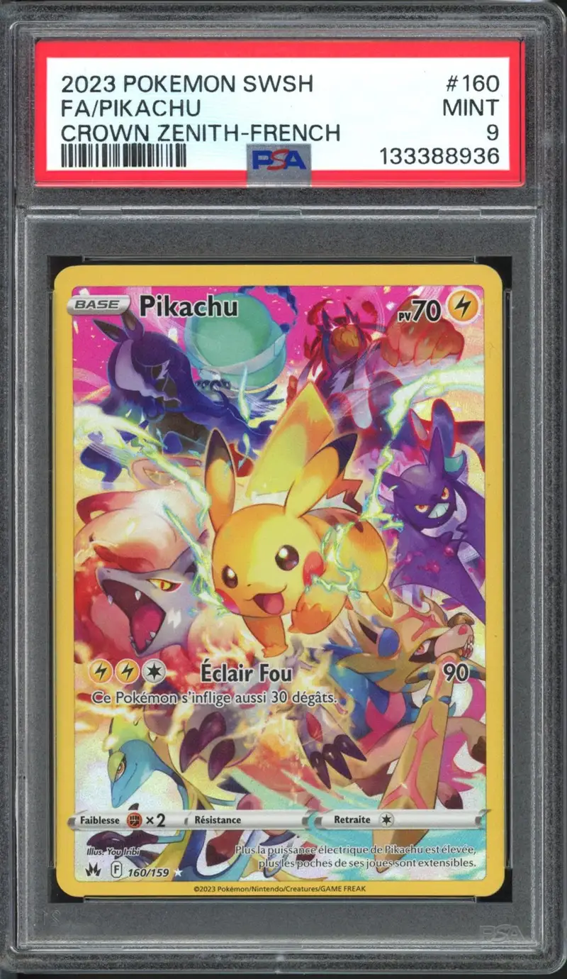 PSA 9 Pikachu