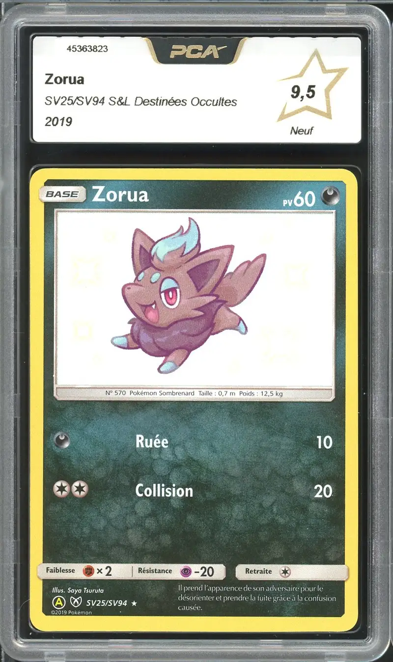 PCA 9.5 Zorua Holo Shiny