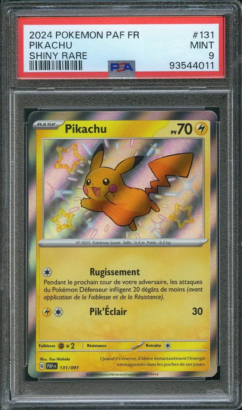 PSA 9 Pikachu Shiny