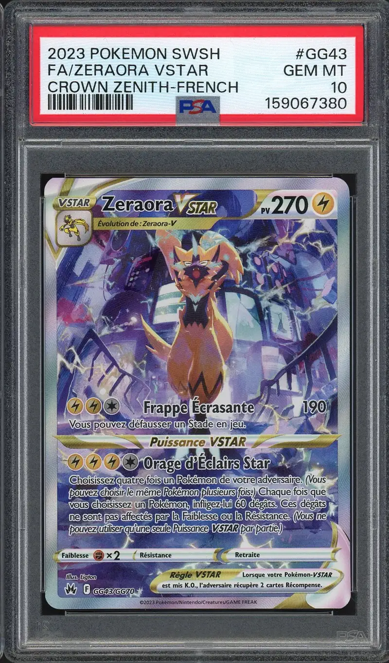 PSA 10 Zeraora VStar