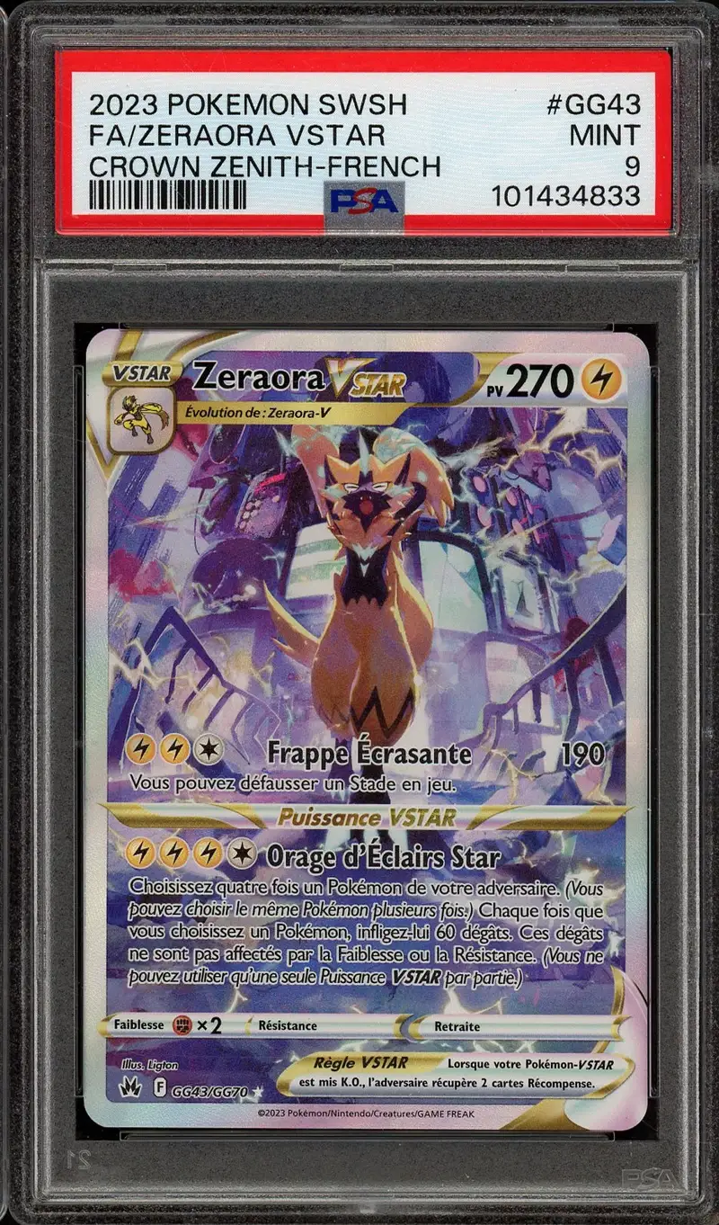 PSA 9 Zeraora VStar