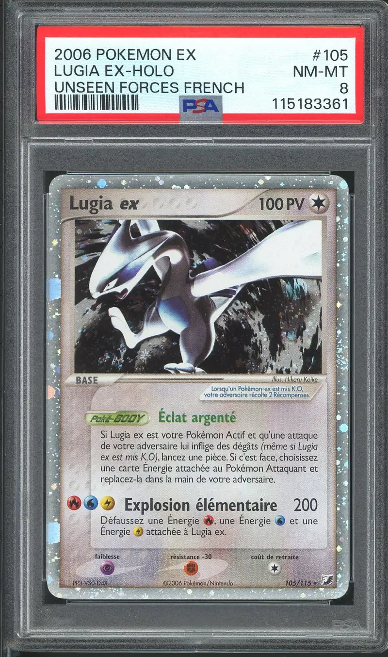 PSA 8 Lugia Ex