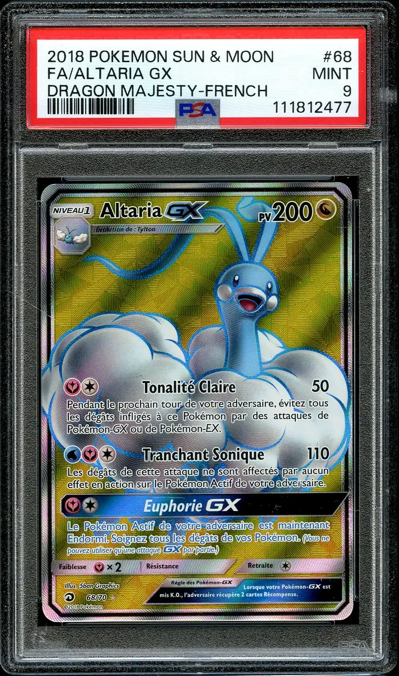 PSA 9 Altaria Gx
