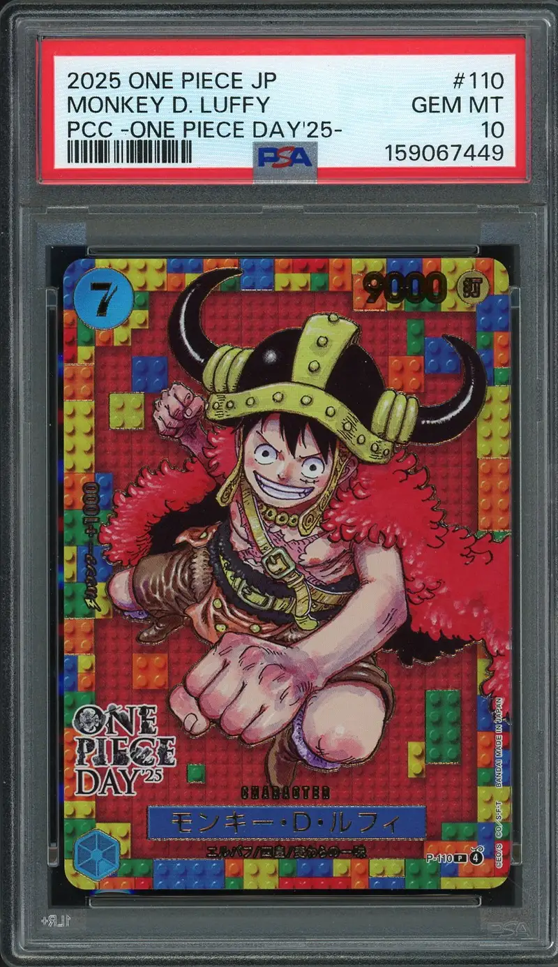 PSA 10 Monkey D. Luffy X Borussia Dortmund