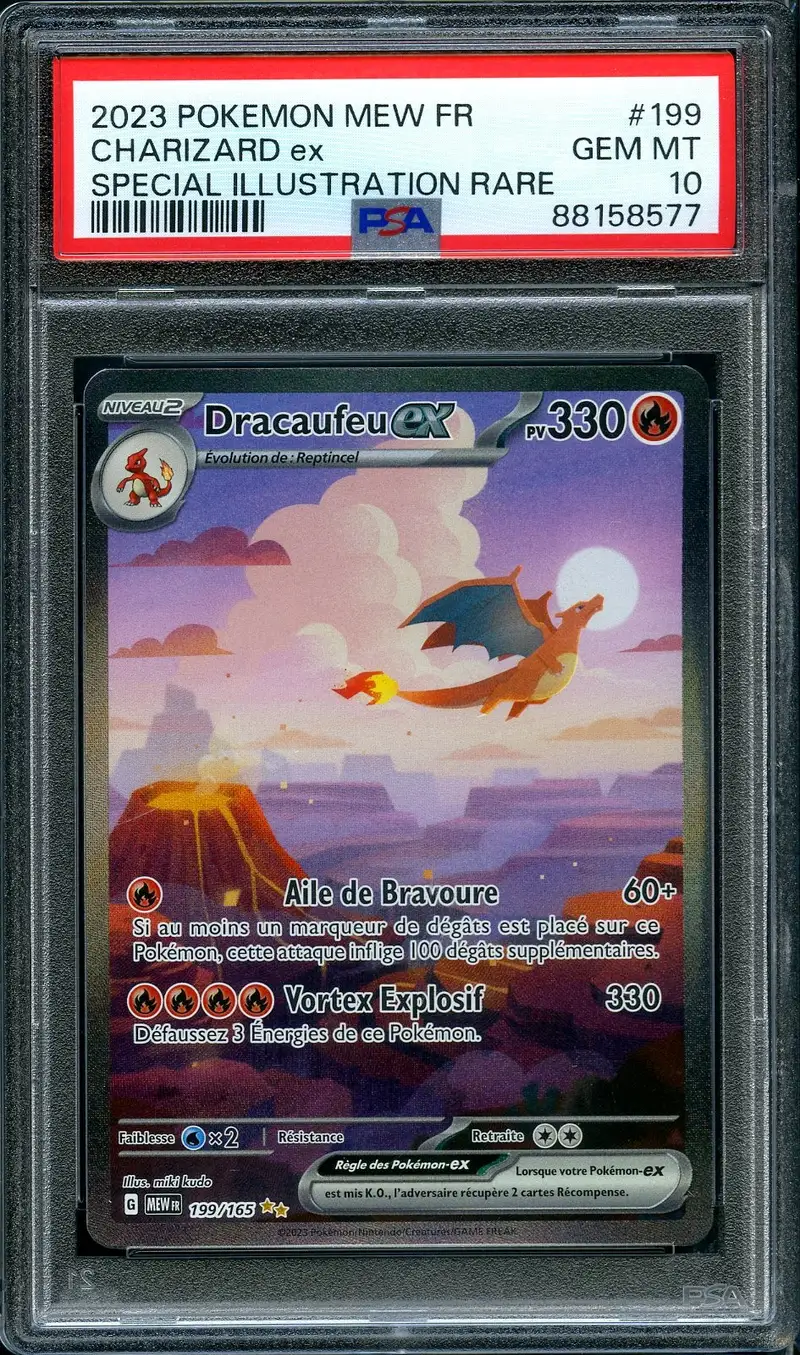 PSA 10 Dracaufeu Ex