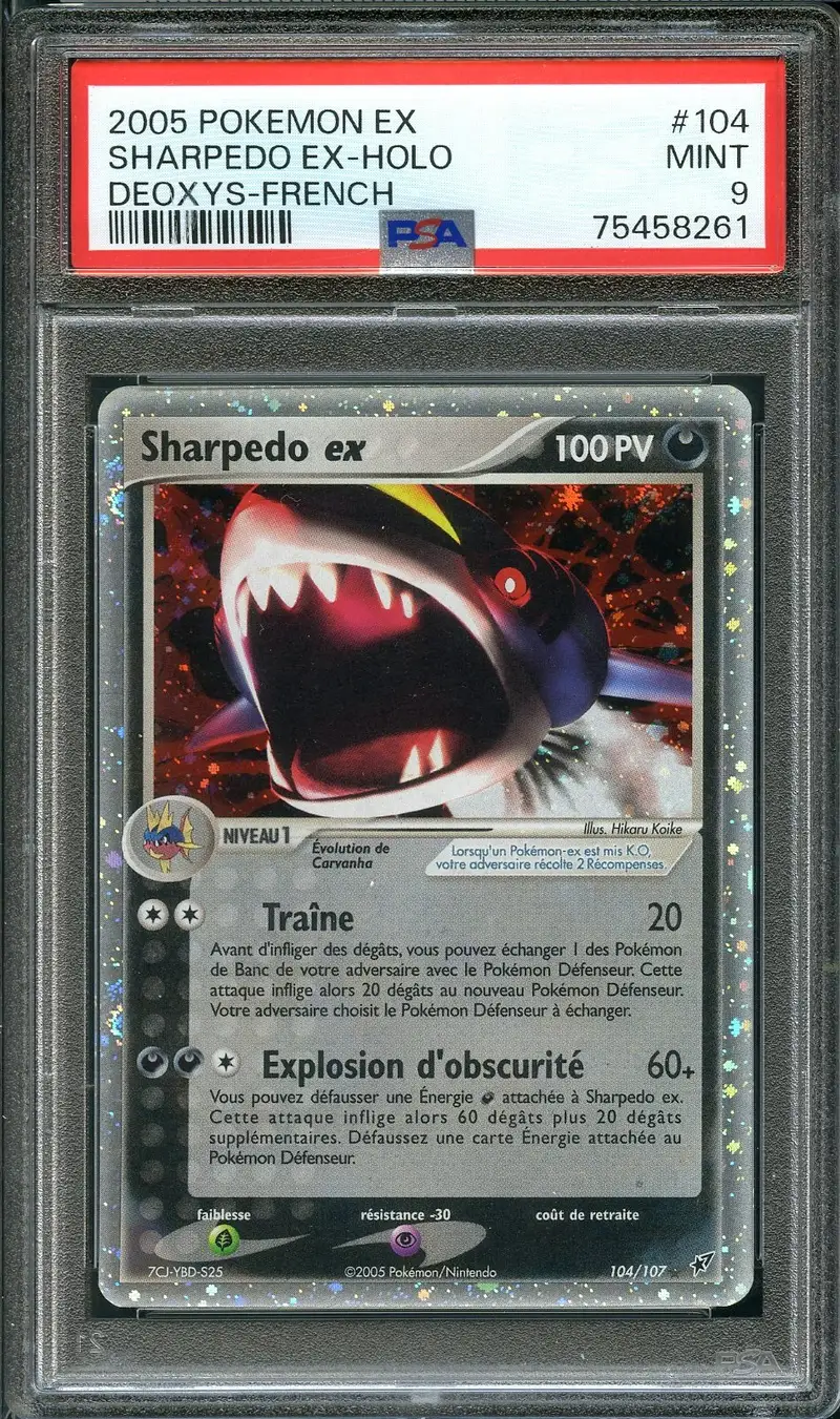 PSA 9 Sharpedo Ex