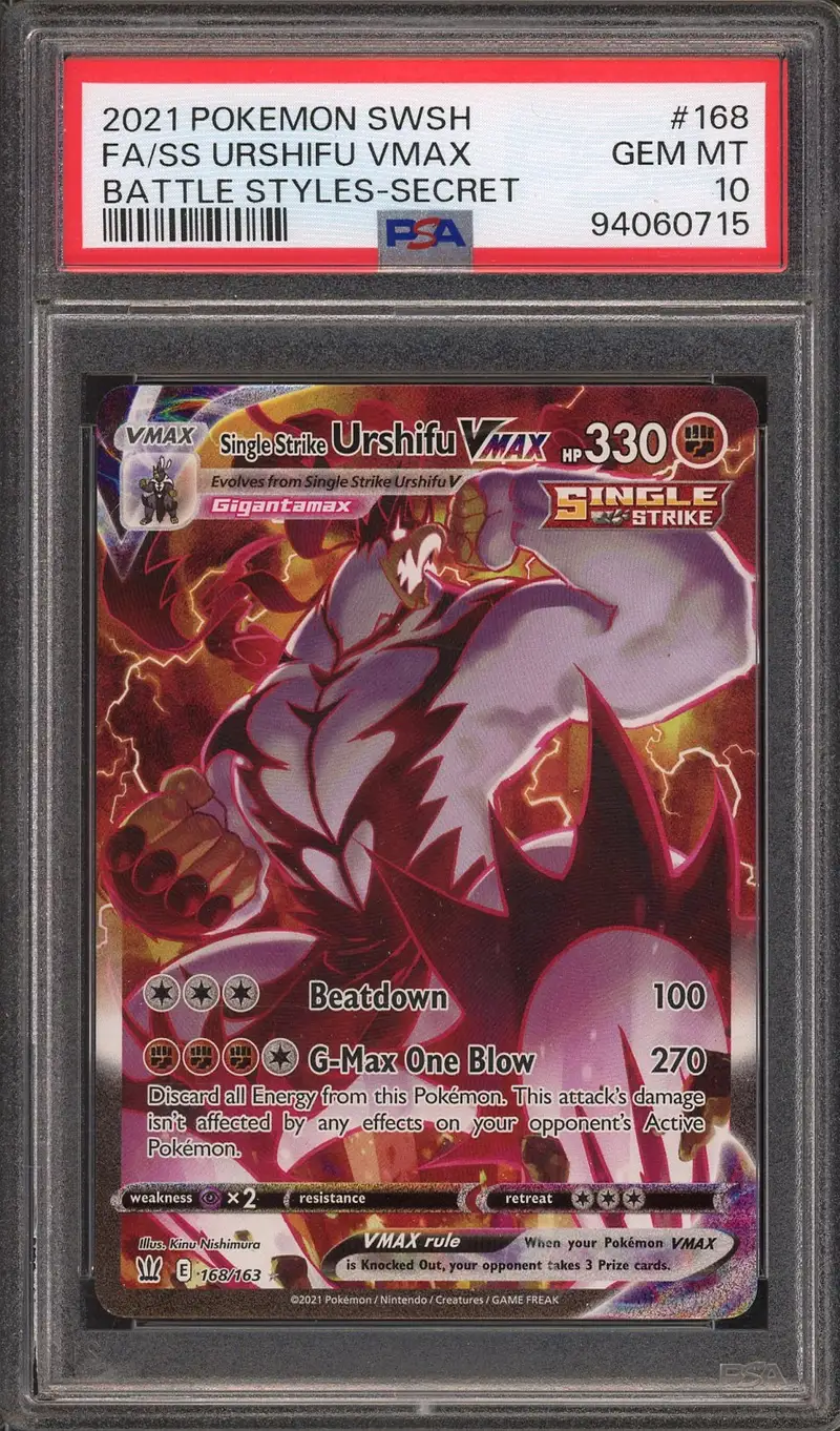 PSA 10 Single Strike Urshifu VMax