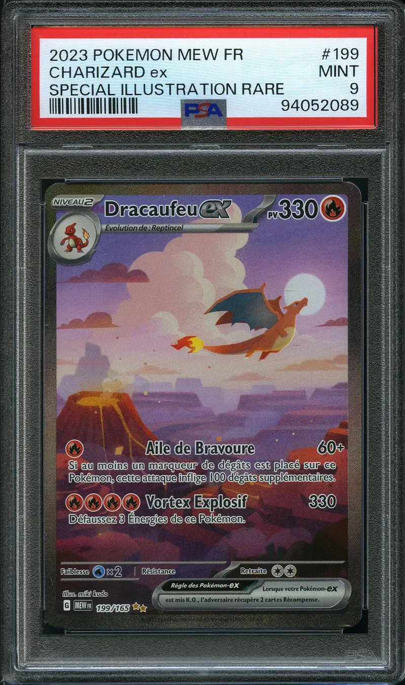 PSA 9 Dracaufeu Ex