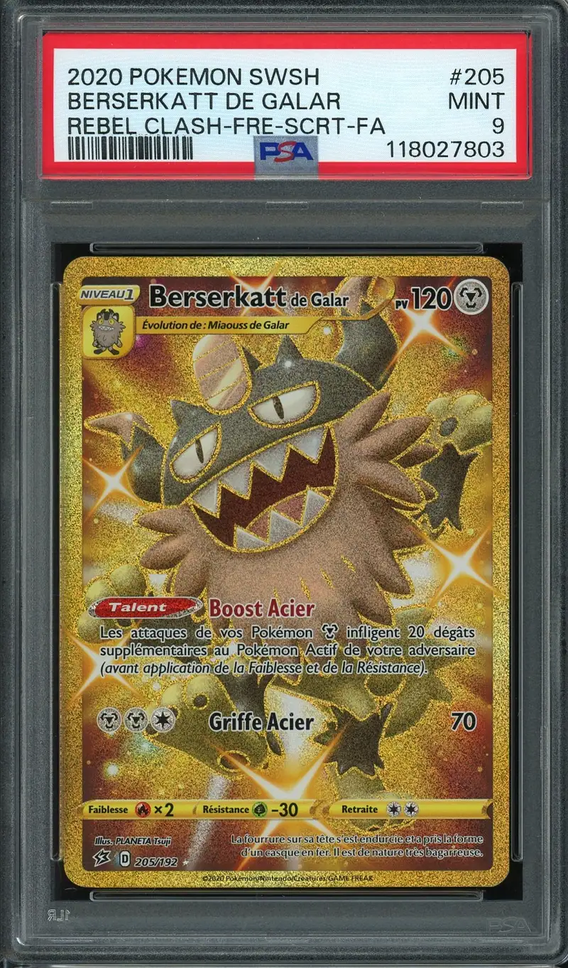 PSA 9 Berserkatt de Galar Gold