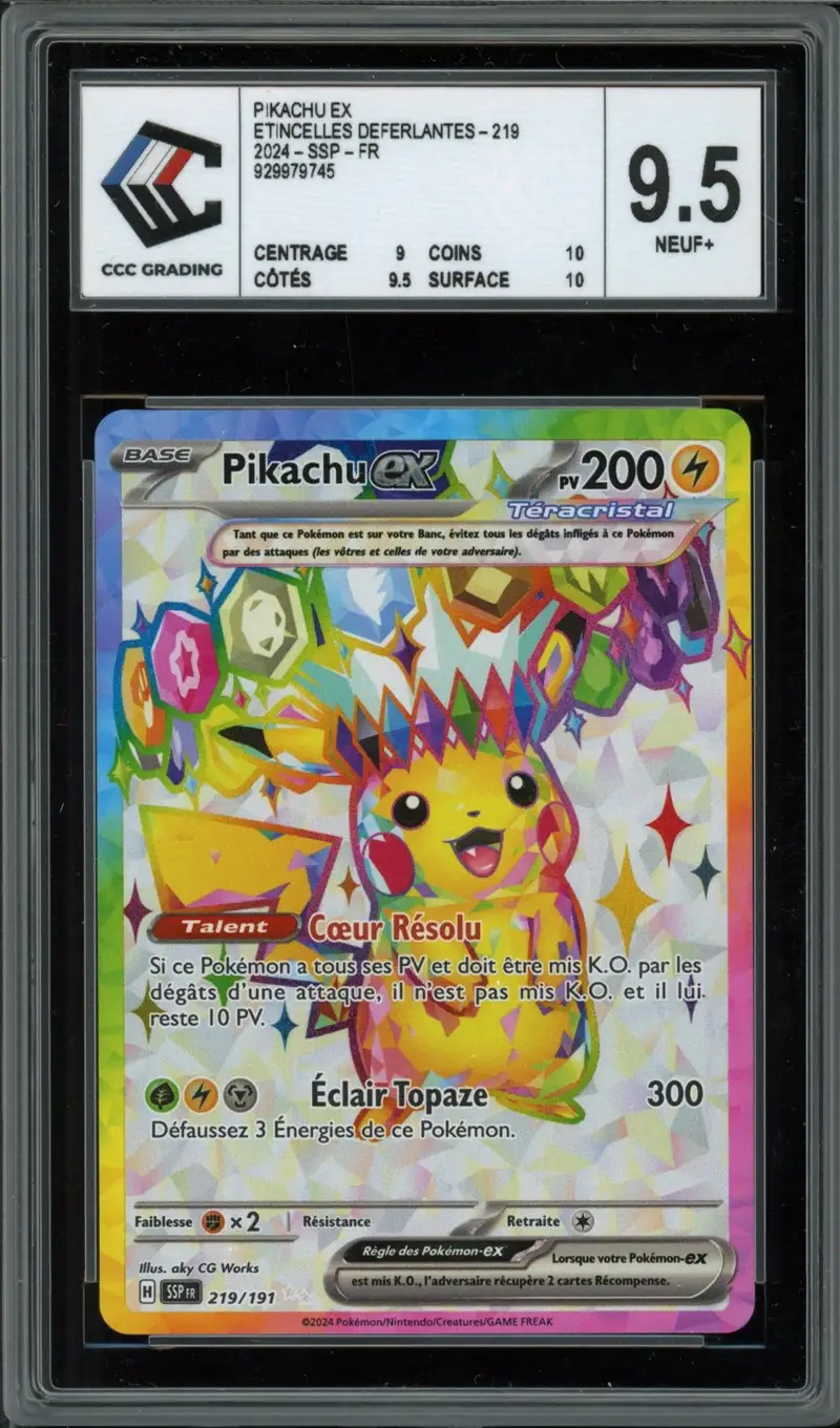 CCC 9.5 Pikachu Ex