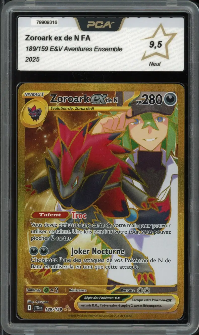 PCA 9.5 Zoroark Ex de N Gold
