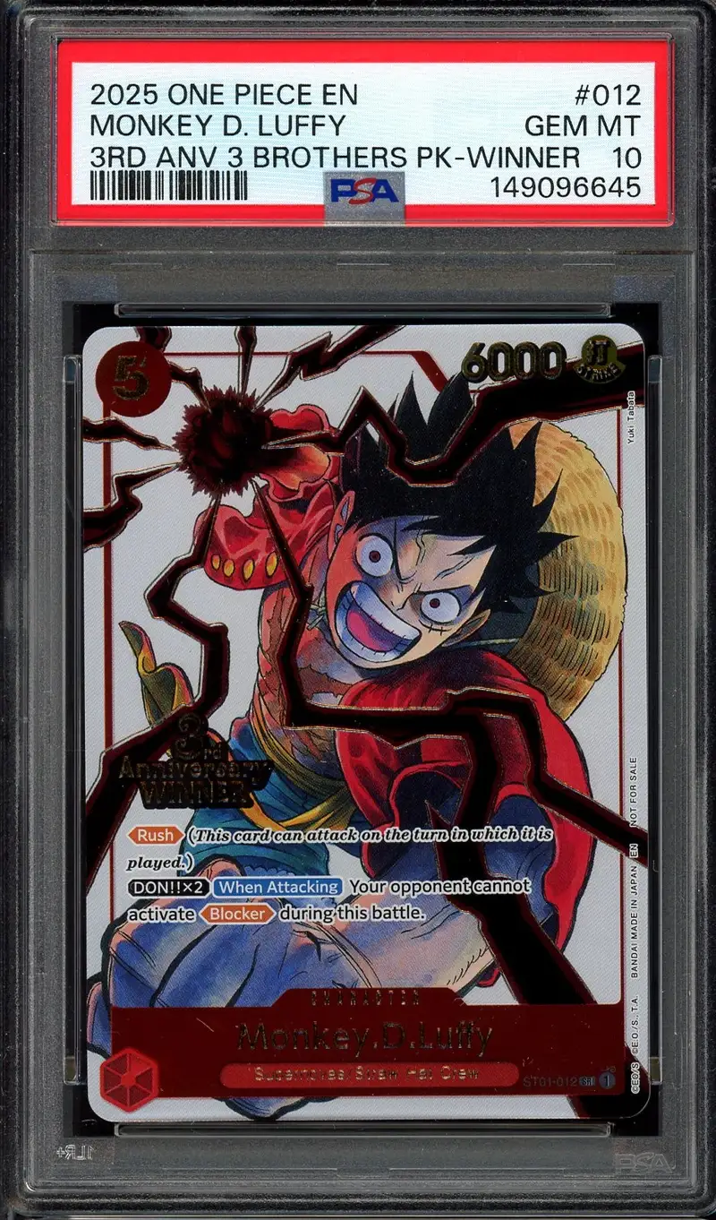 PSA 10 Monkey D. Luffy