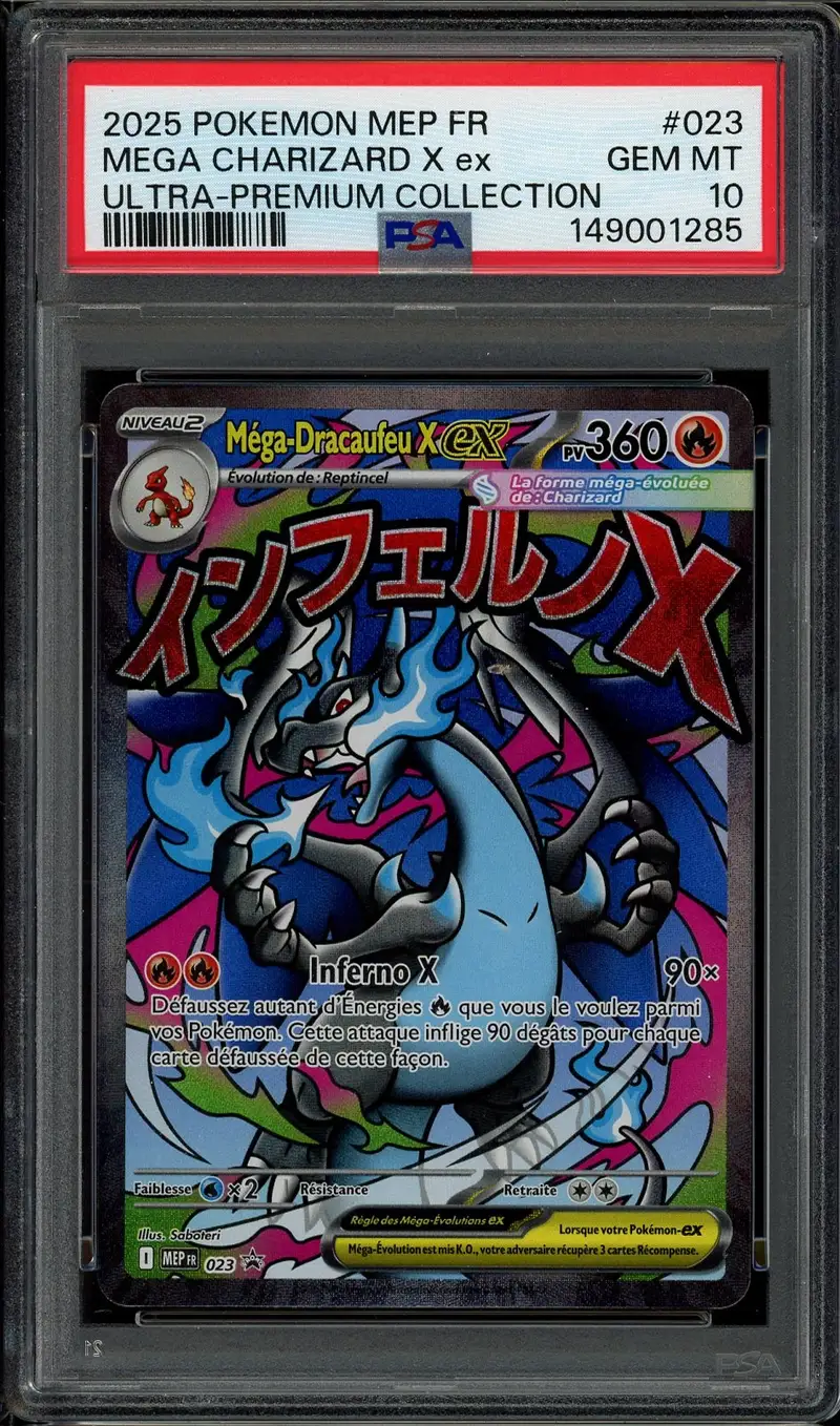 PSA 10 Méga-Dracaufeu X Ex