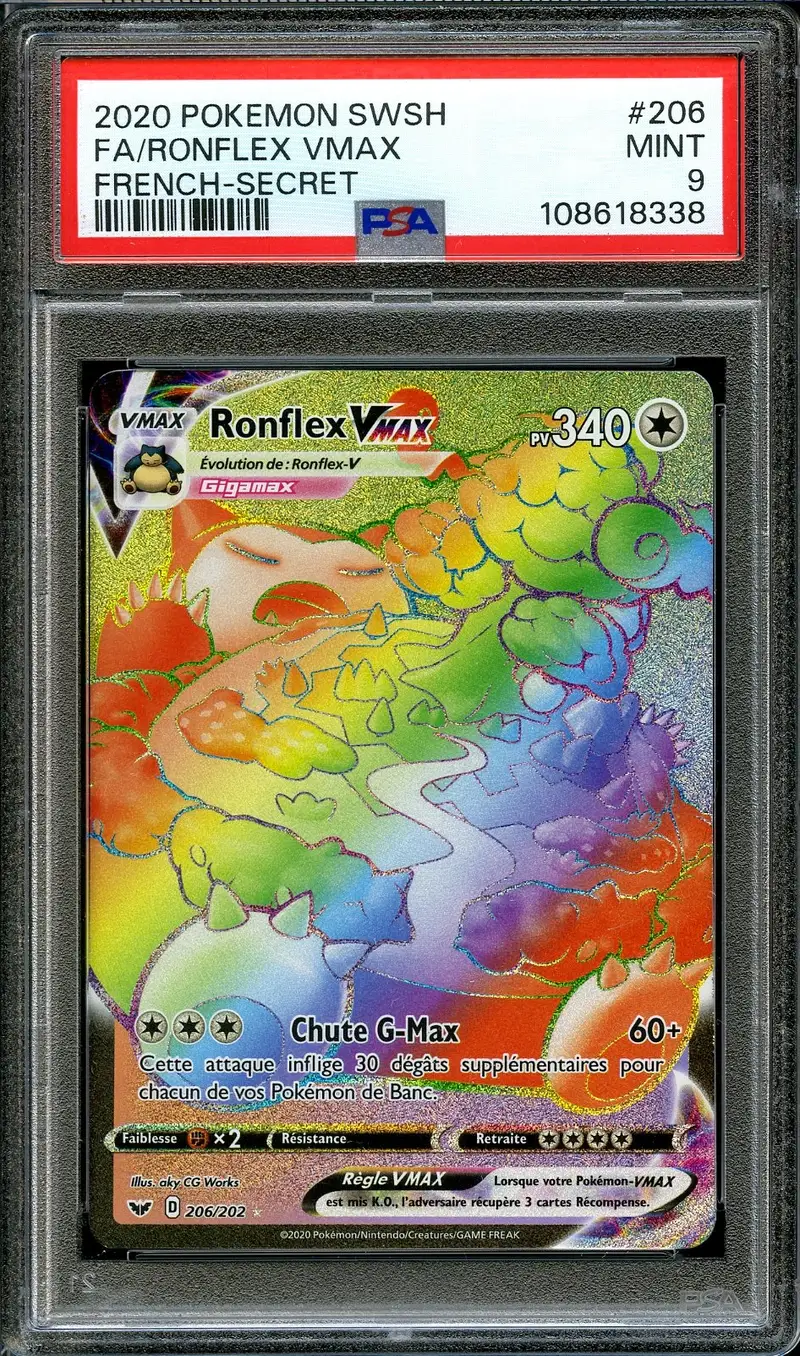 PSA 9 Ronflex VMax Rainbow