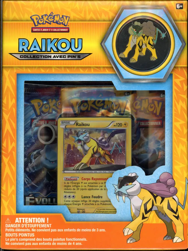 Coffret Collection avec Pin's Raikou