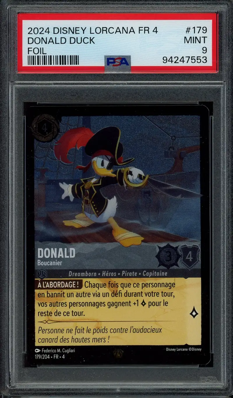 PSA 9 Donald Duck Foil