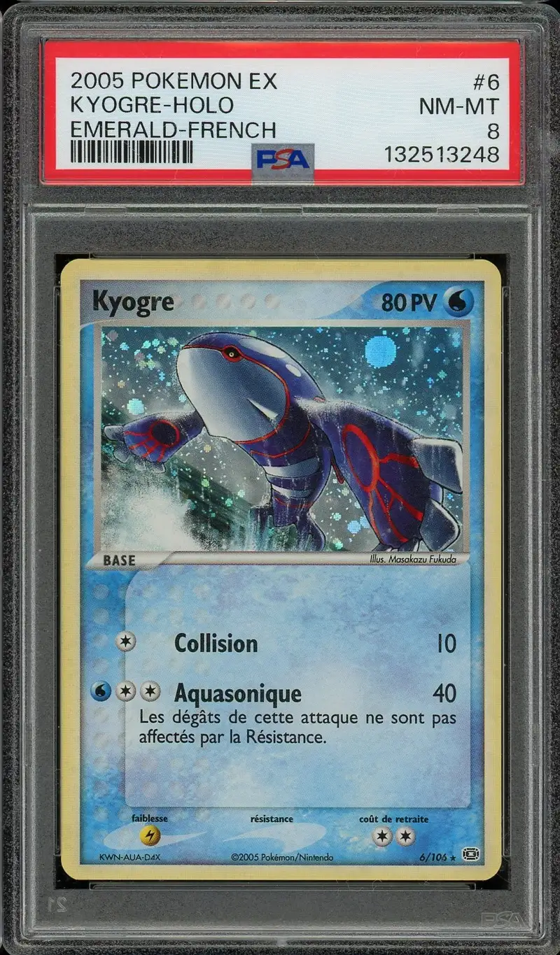 PSA 8 Kyogre Holo