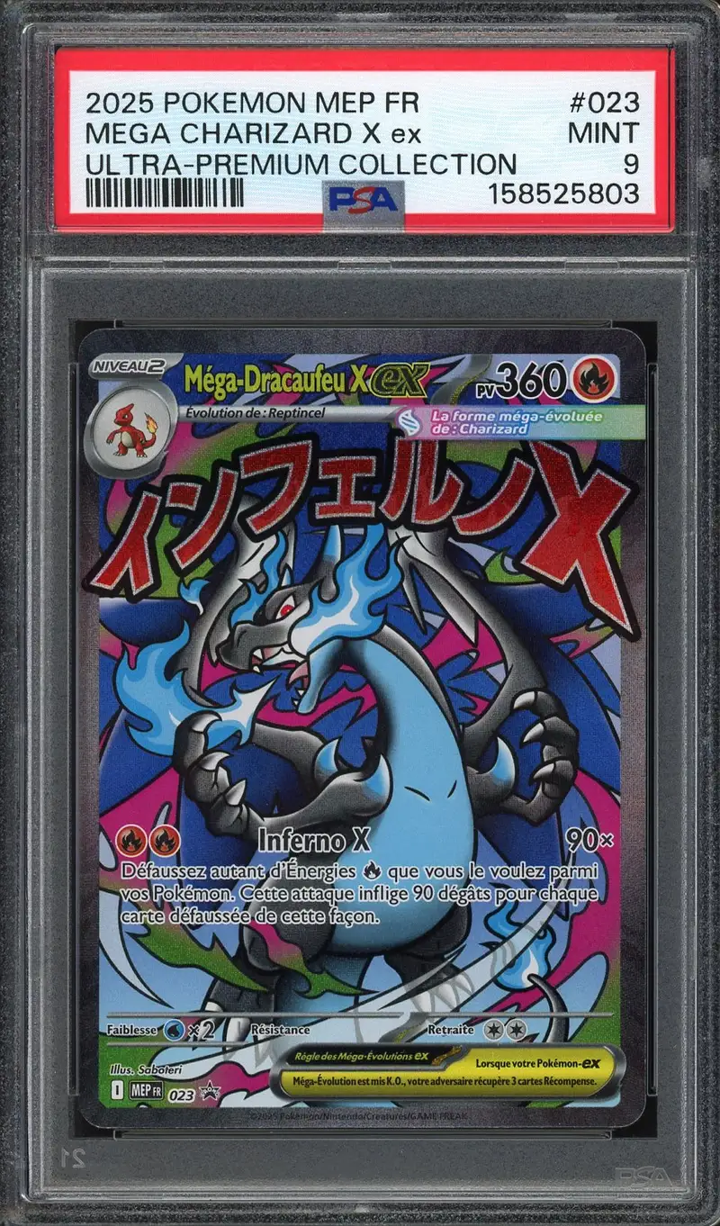 PSA 9 Méga-Dracaufeu X Ex