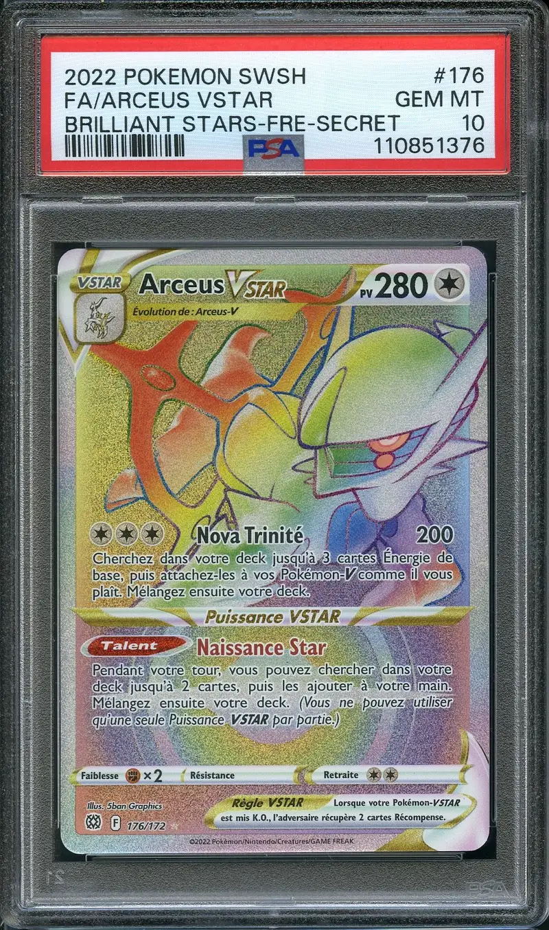 PSA 10 Arceus VStar Rainbow