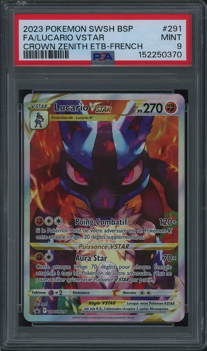 PSA 9 Lucario VStar