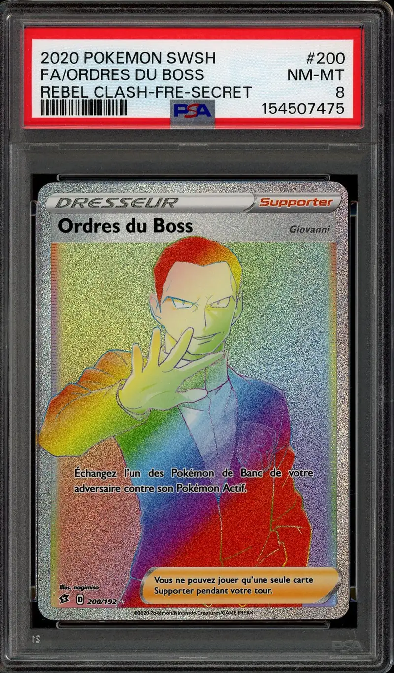 PSA 8 Ordres du Boss Giovanni Rainbow